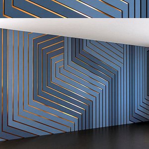 Wall Panel Set 213 3D model