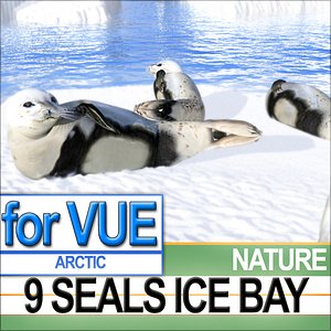 3ds 9 arctic seals sea