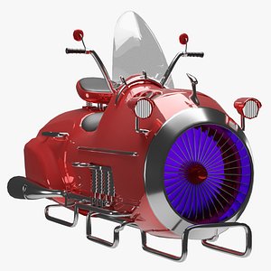 Sci-fi Futuristic Bike