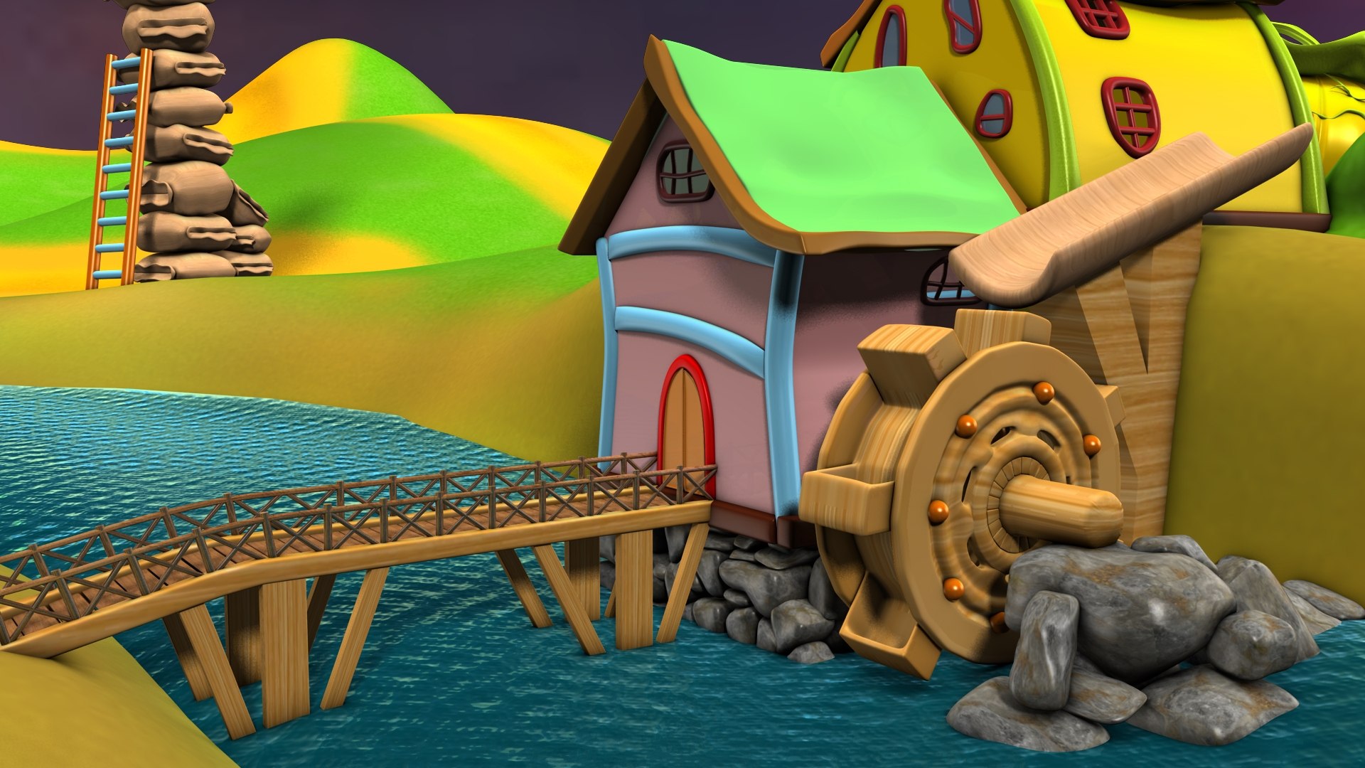 Kids Rhymes Environment Set Model - TurboSquid 1786507