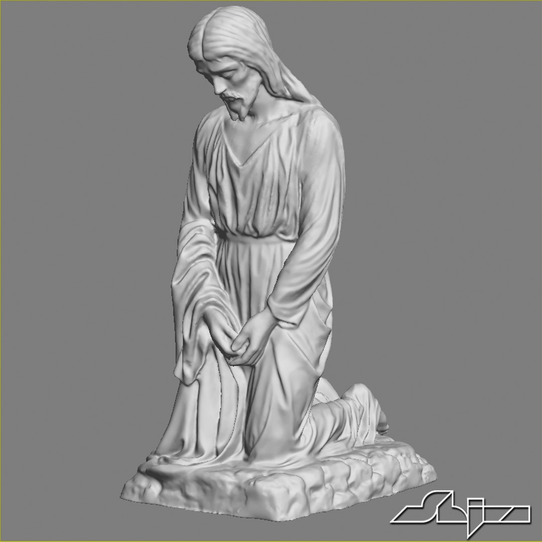 Sculpture Jesus Knee Max