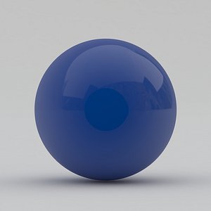 Pool Snooker Ball blue 3D
