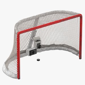 3D ice hockey goal net model
