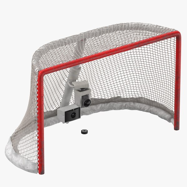 3D ice hockey goal net model