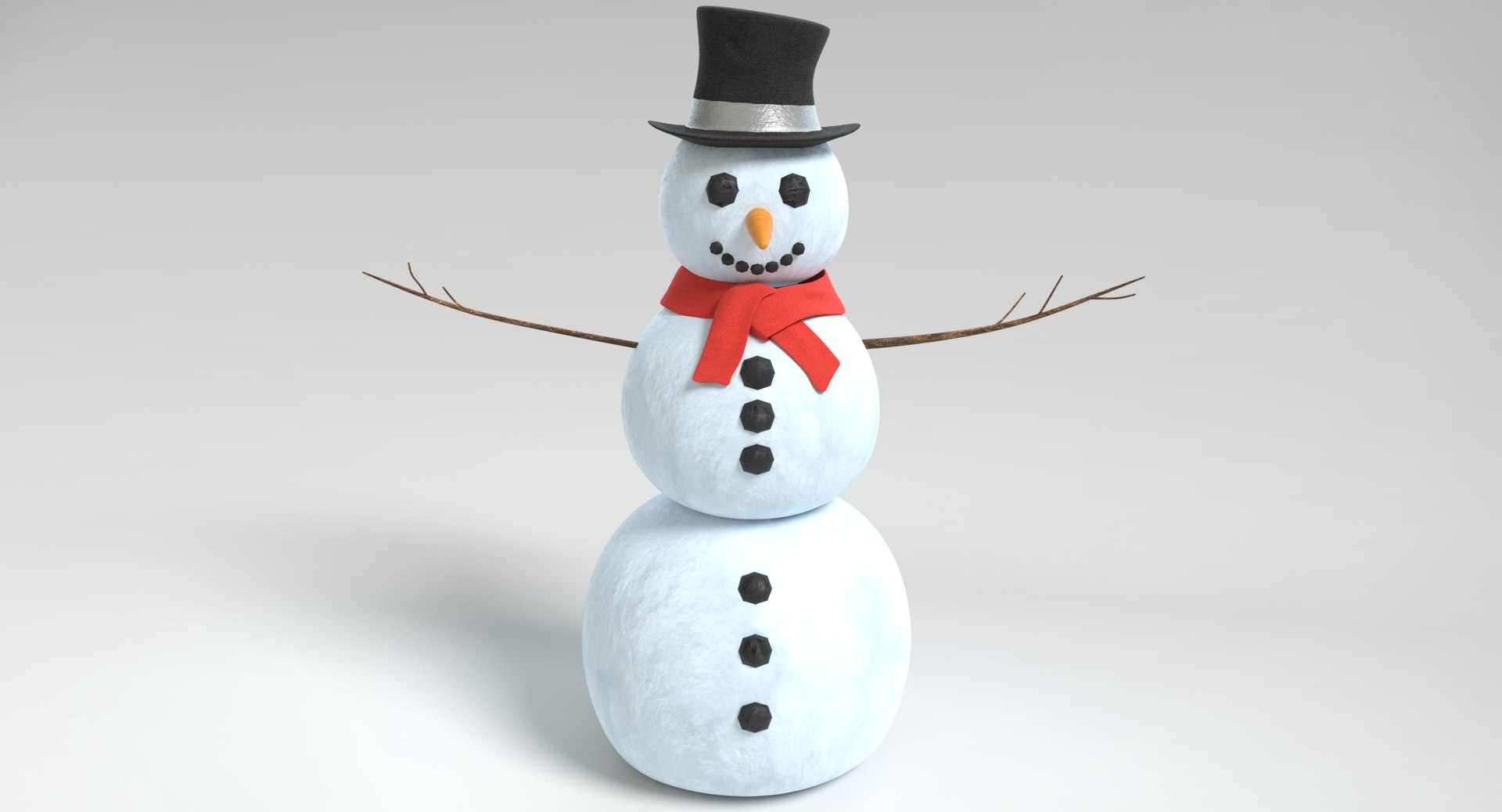 3D Snowman X Pbr Model - TurboSquid 1211408