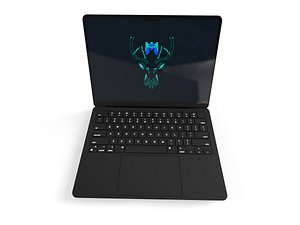 2022 MacBook Air M2 game asset Low-poly 3D model