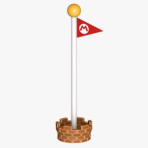 goal-pole final stage flag model