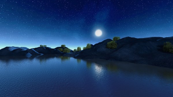 Night Sky 3ds Max