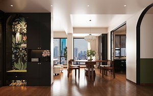 modern dining room