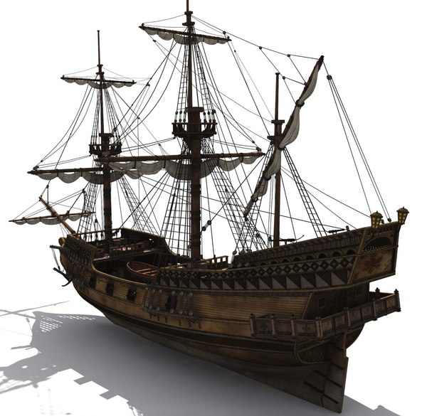 golden hind 3d model