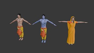 3D Ram Laxman Sita model