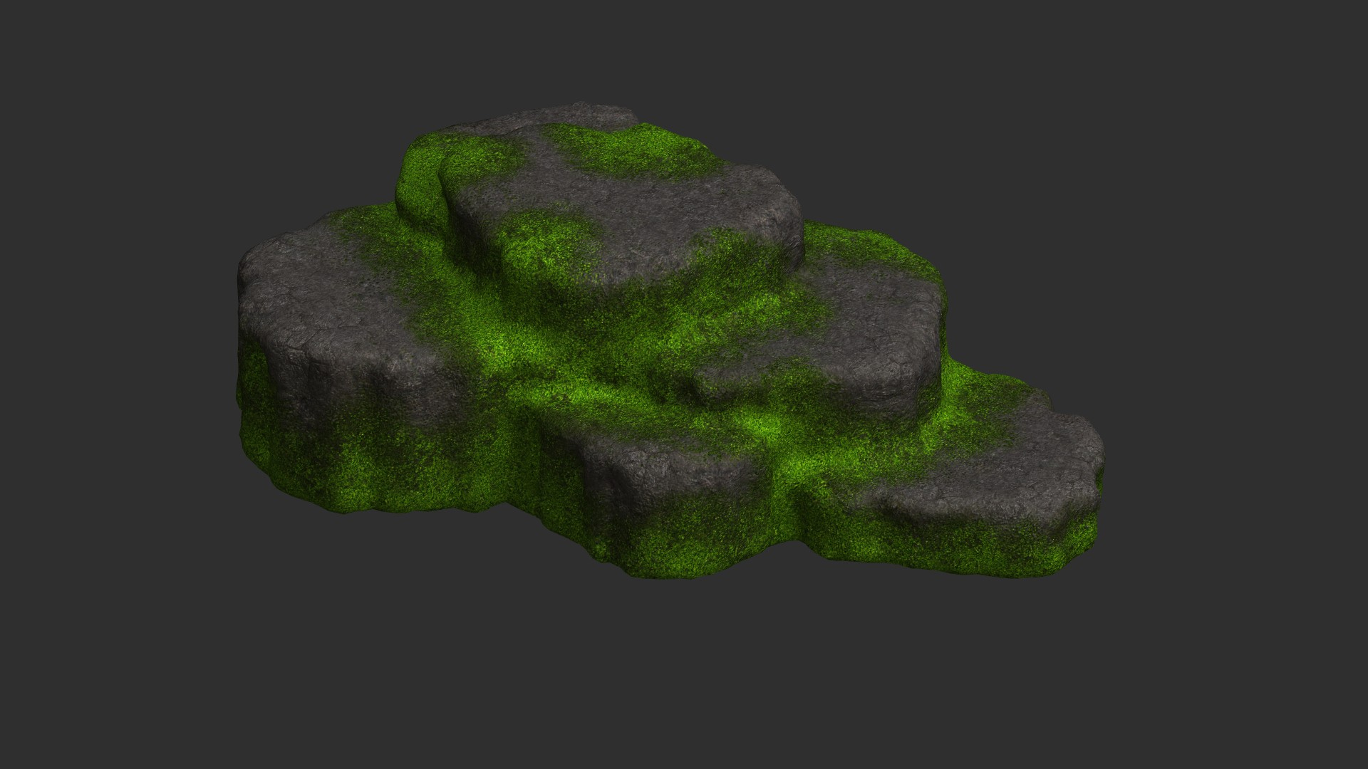 3D Cave Platform 1 - 4 Combo - Moss 2 Model - TurboSquid 2089579