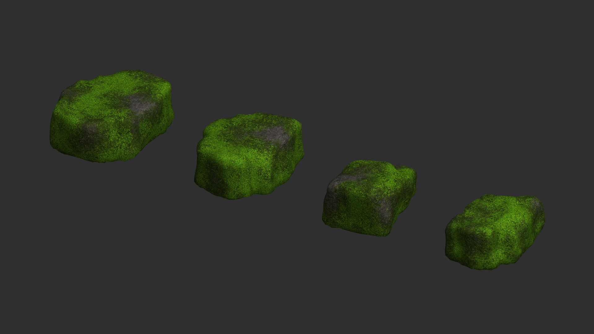 3D Cave Platform 1 - 4 Combo - Moss 2 Model - TurboSquid 2089579