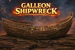 galleon shipwreck 3D model