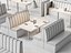 Combinaison de banquettes multicolores pour restaurant moderne