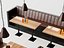 Combinaison de banquettes multicolores pour restaurant moderne