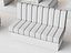 Combinaison de banquettes multicolores pour restaurant moderne