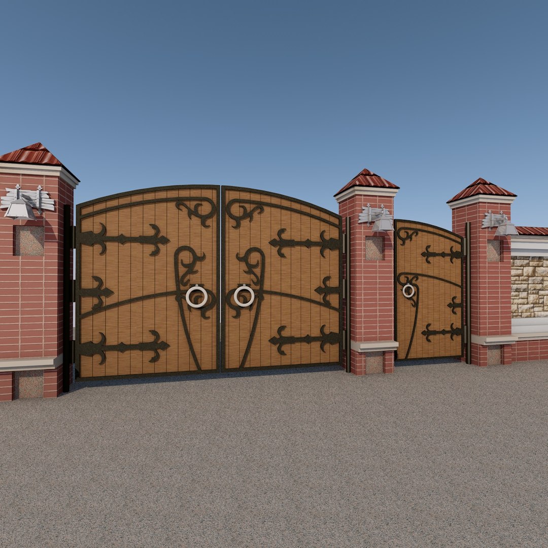 3d Model Fence Gates