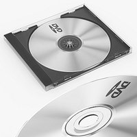 DVD Media Disc with Clear Case