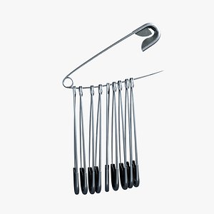safety pin 3D model