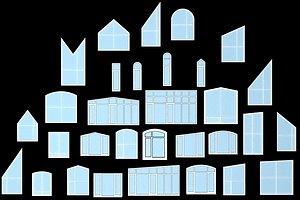 windows glass interior dxf