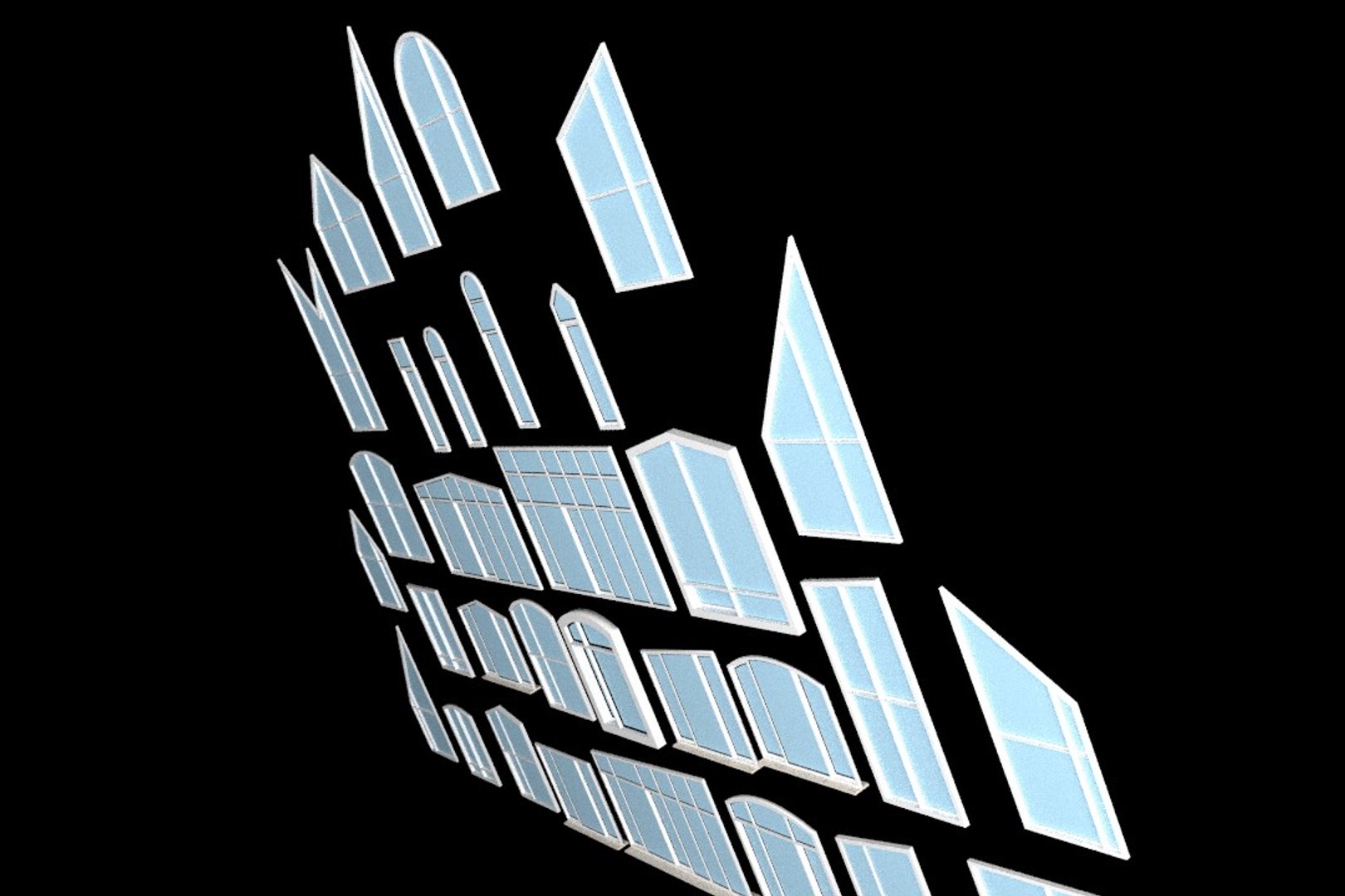 Windows Glass Interior Dxf