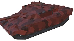 Tank red 3D