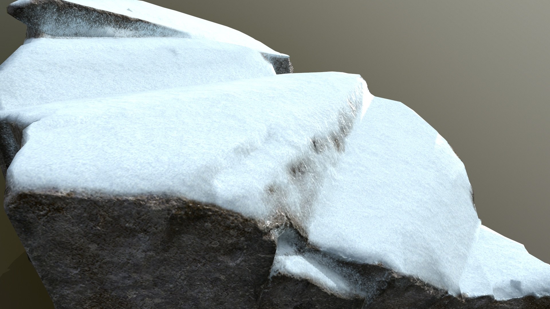Snow Rocks 3D Model - TurboSquid 1823439
