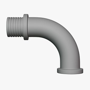 Elbow Pipe - Geometry Only No Textures No Materials 3D model
