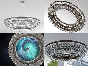 arctic pear chandelier 120 3D model