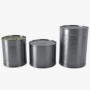 3D tin cans model