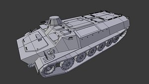 soviet mtlb 3d model