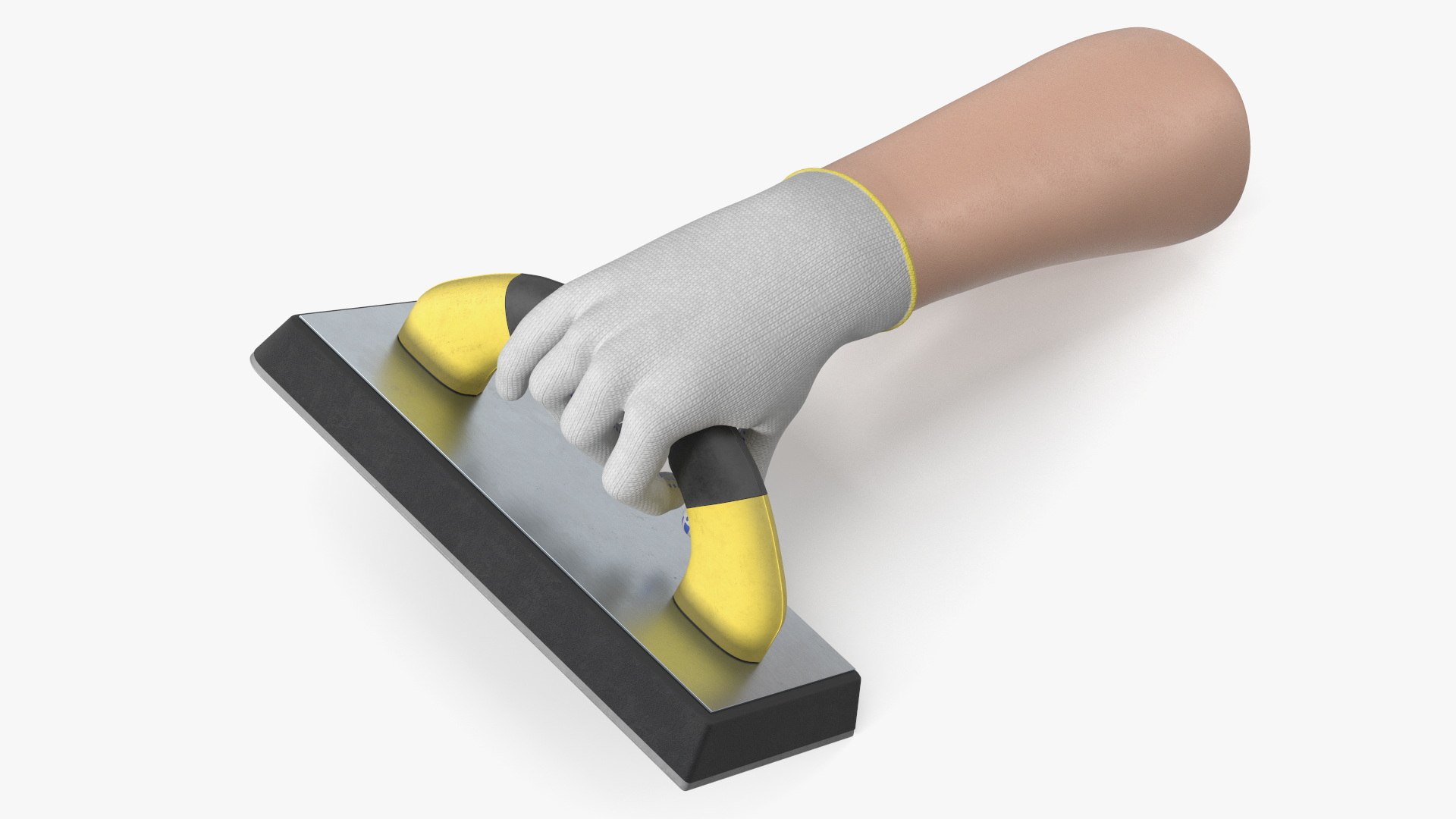 Worker Hand Holding Gum Rubber Float 3D model preview