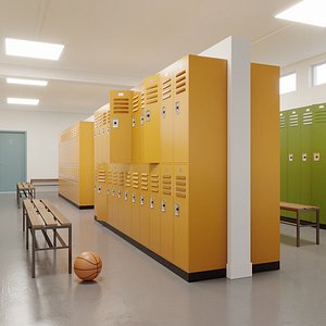 locker room 3D model