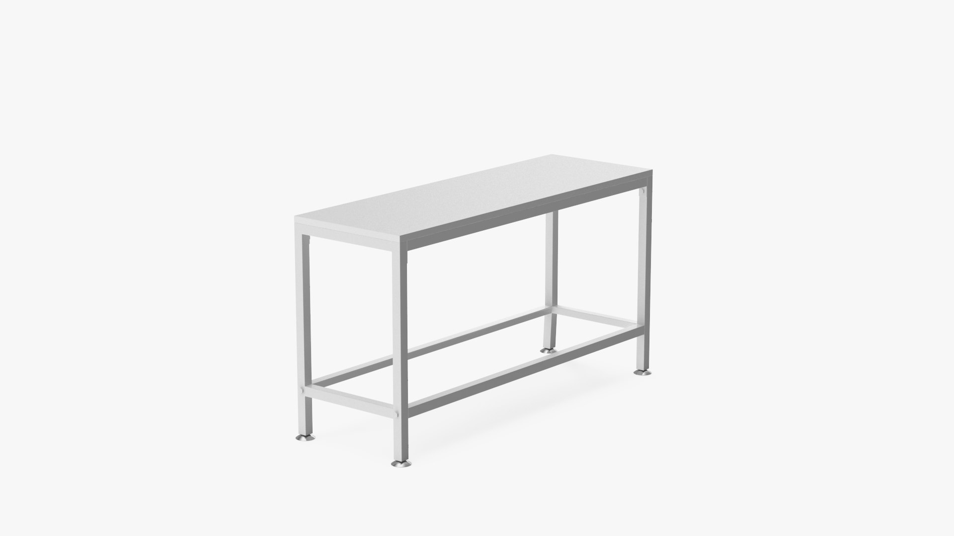 Low Shelf White 3D model preview