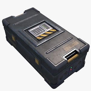 Sci-fi Military Safe Crate Container