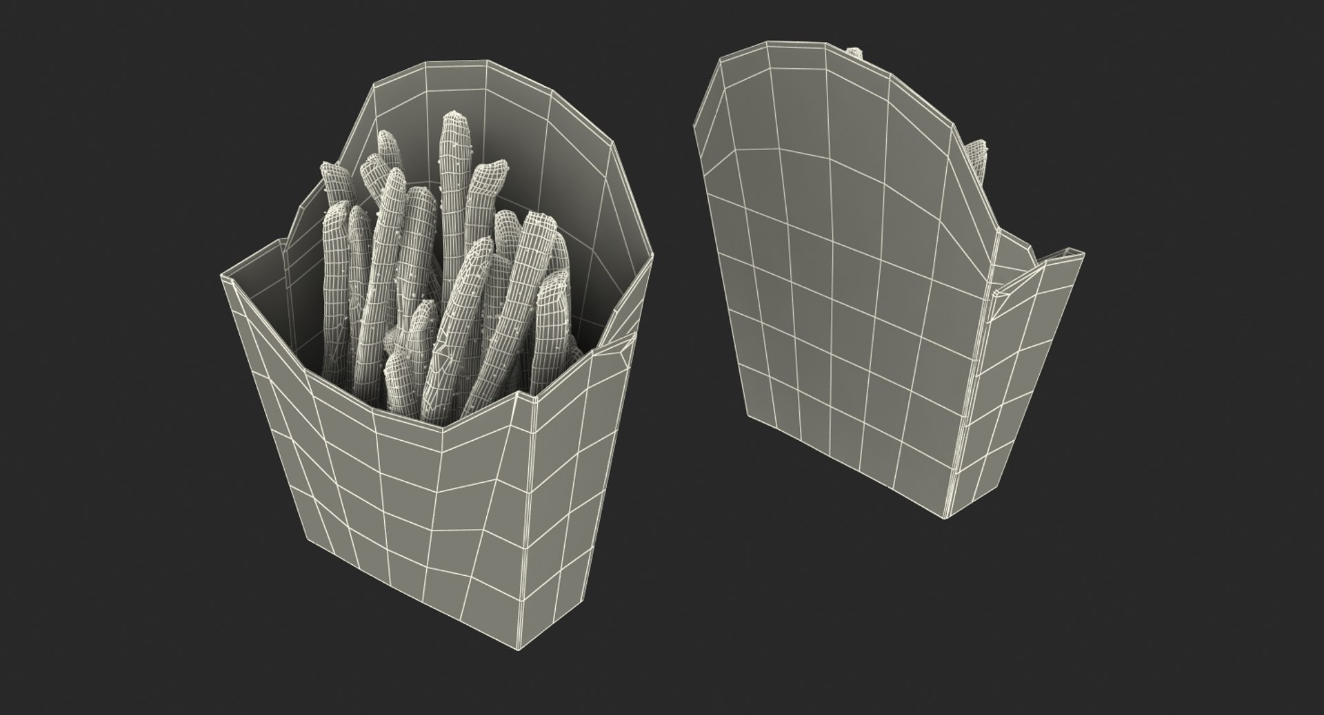French Fry Box Generic Max