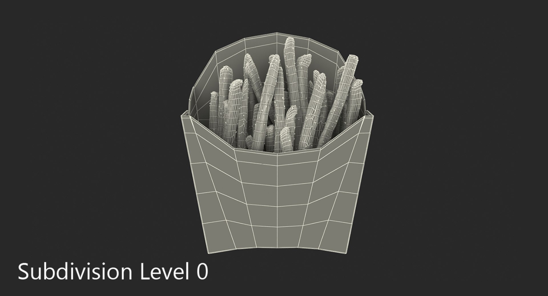 French Fry Box Generic Max
