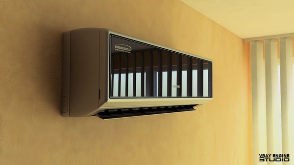 3d model air conditioner samsung