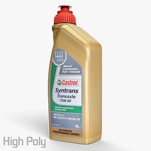 plastic oil motor canister 3d model