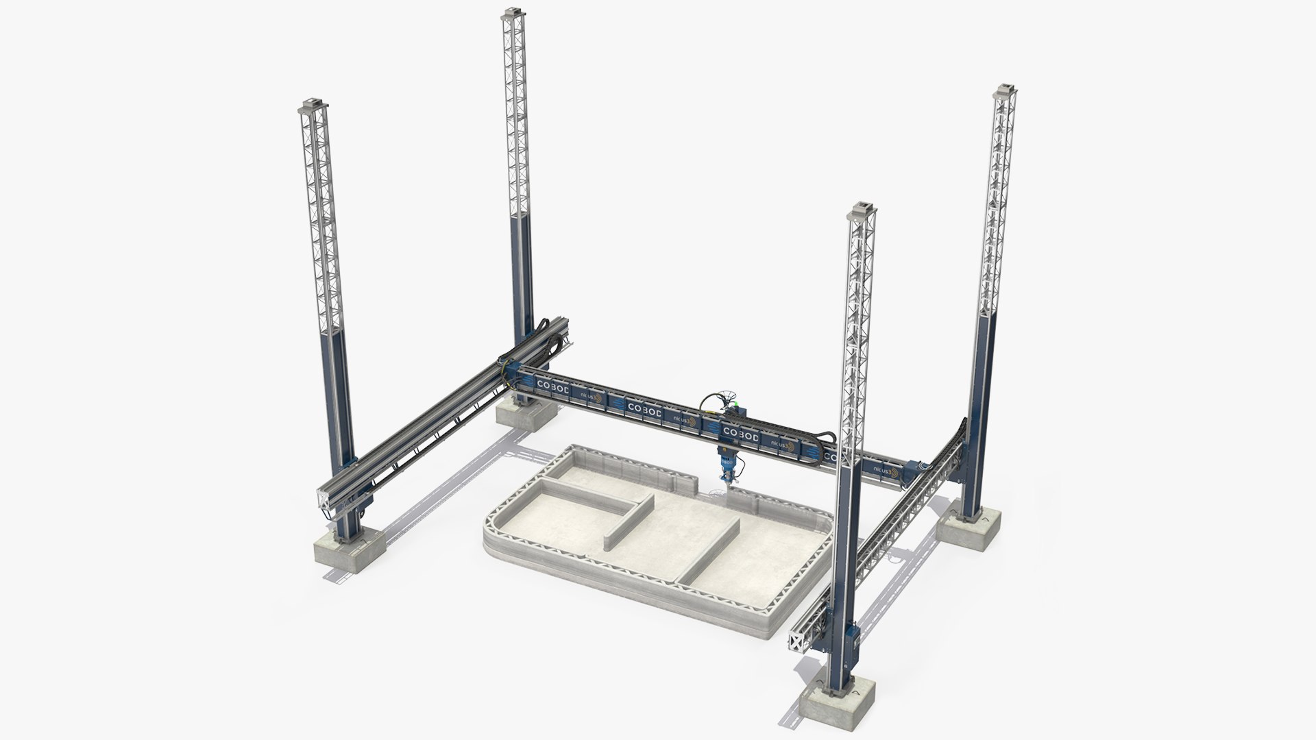 Starting Printing of the Building Module 3D model preview