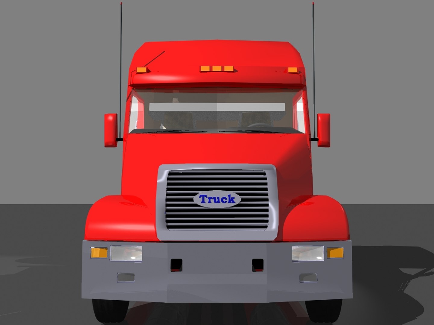 3d Semi Tractor Trailer Truck