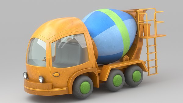 Cartoon Mixer Truck 3D 모델 - TurboSquid 2010411