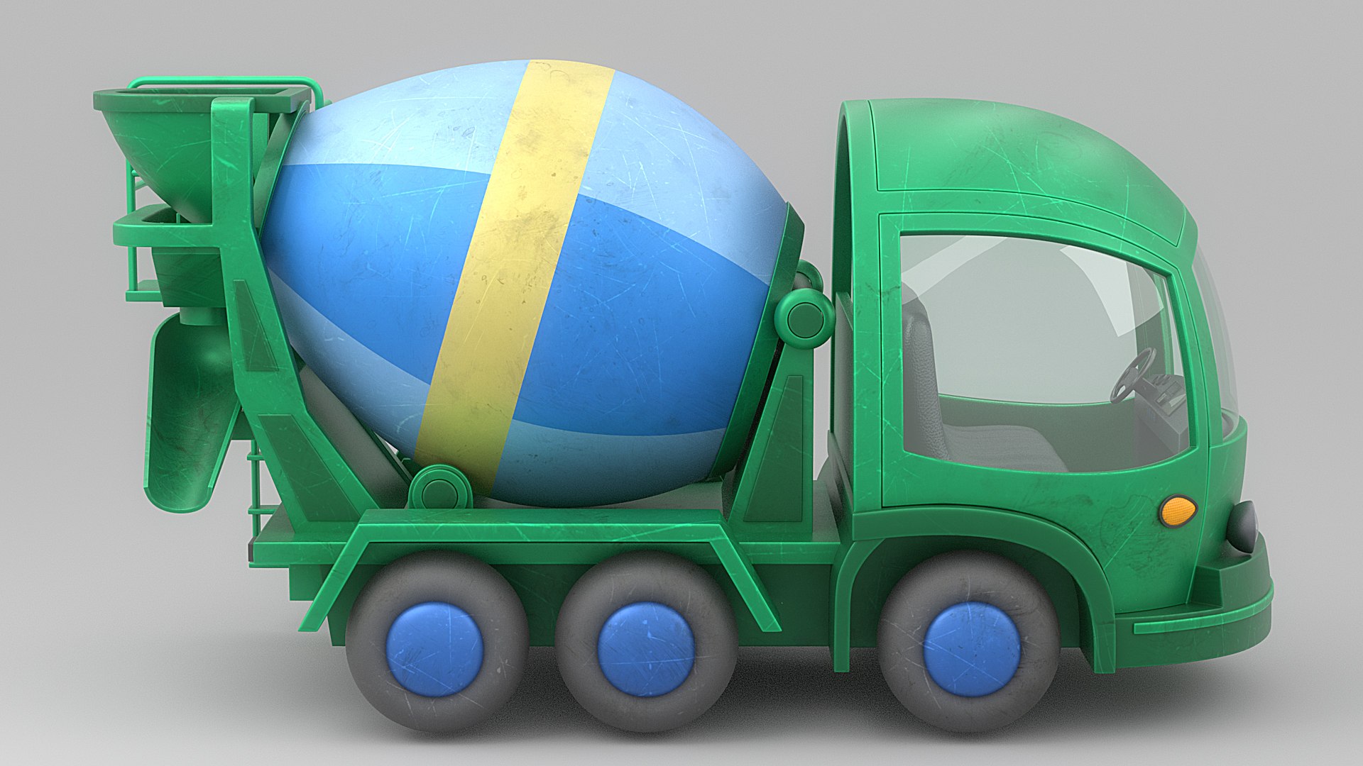 Cartoon Mixer Truck 3D model - TurboSquid 2010411