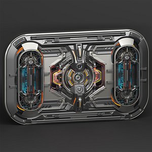 3D Sci-Fi Kitbash - Futuristic Panel 3 - Mega Element
