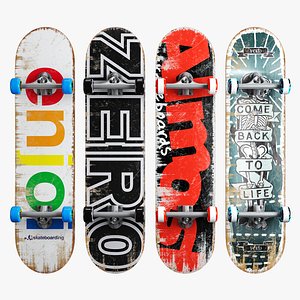 Skateboard set 008 3D model
