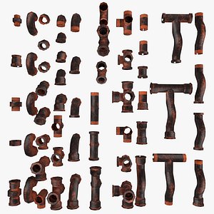 3D model Pipe connections