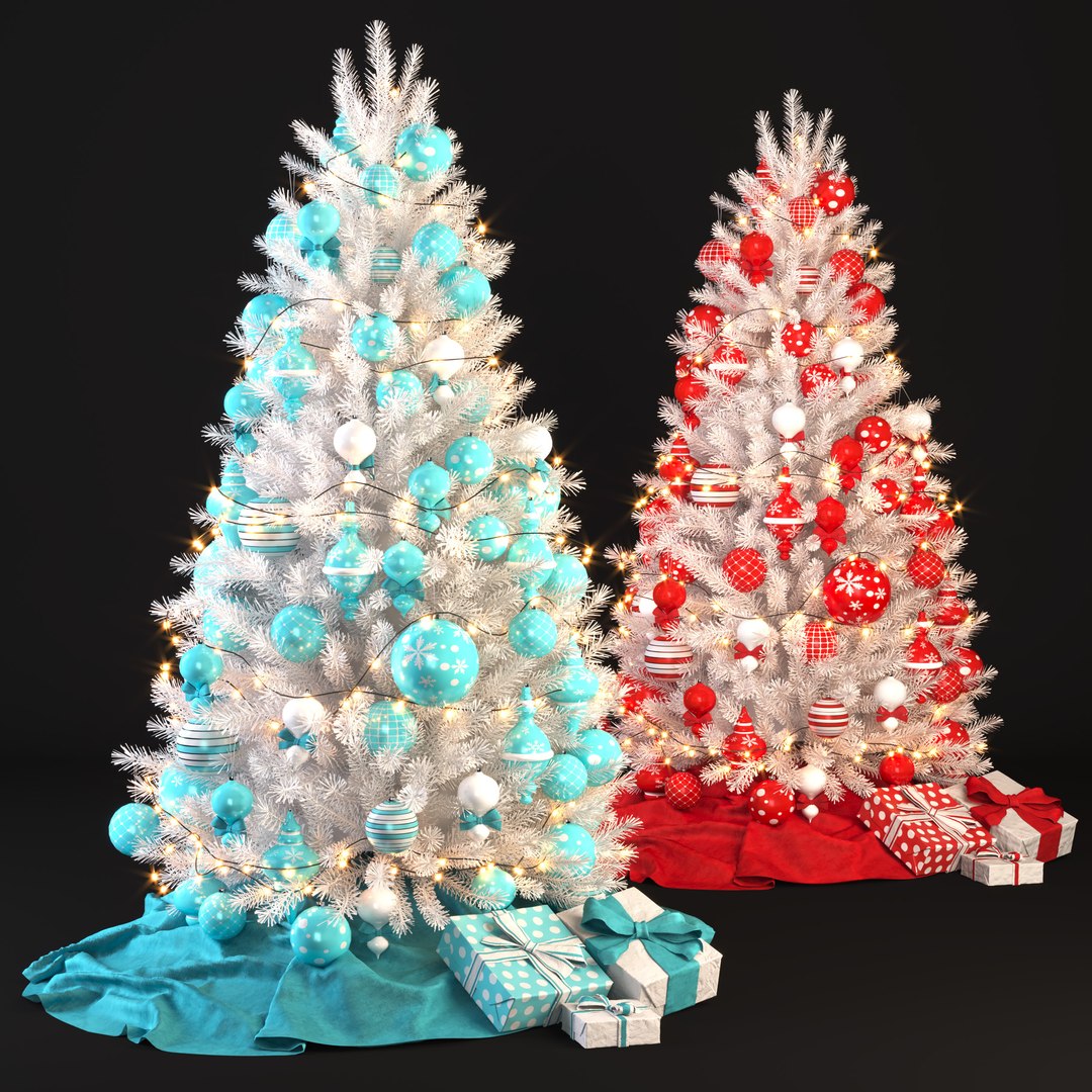 Collection Of Christmas Trees 3D - TurboSquid 2421491