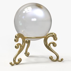 3D Crystal Ball  and Support model