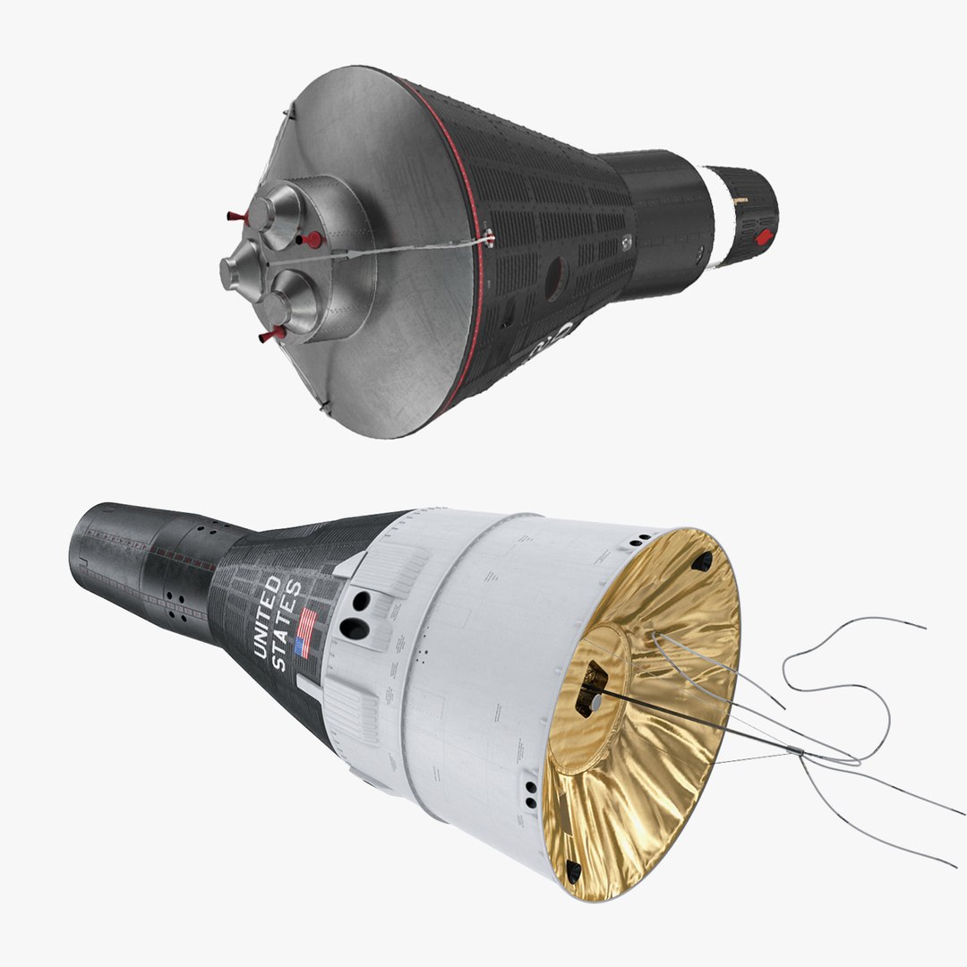 US Spacecraft Capsules Collection 3D model preview
